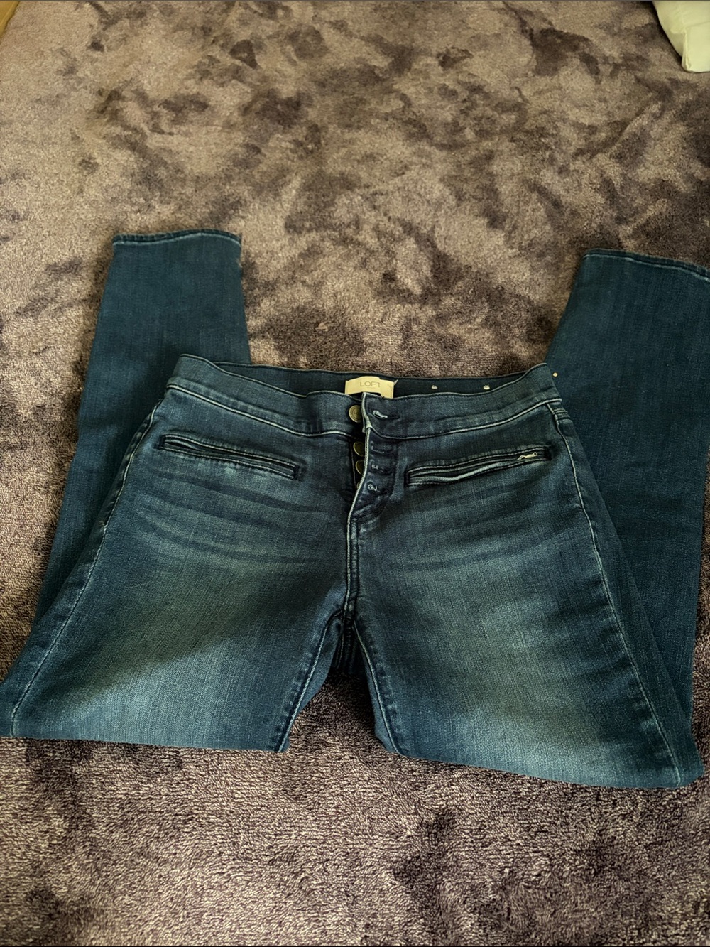 Loft button fly jeans